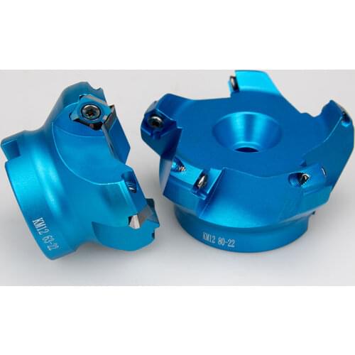 45 Angle KM12 Face Aluminium Plane Head End Mill Milling Cutter SEKT1204 Insert Wholesale CNC Machine High Hardness Tools 4Flute