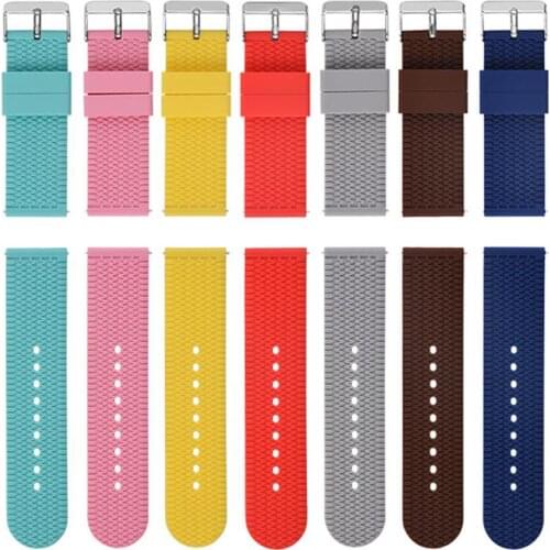 Universal 20mm Tire Tread Waterproof Silicone Watch Band Strap Replacement for Apple Wearable Devices Smart Accessories