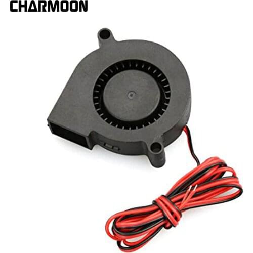 3D Printer Cooler Fan DC 12V 24V Connector Brushless Cooling Turbo Blower Fan 50x15mm 3D Printer Mini Cooler Fan