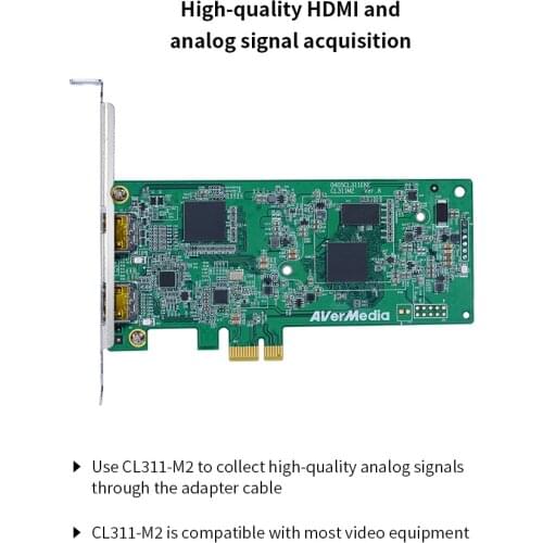 AVerMedia CL311M2 HDMI video capture card live HD 1080P60 analog multi-interface c729/c727