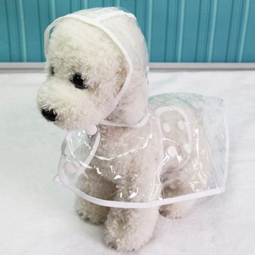 Pet Dog Raincoats Waterproof Transparent Raincoat Jacket Clothes XS-XXL Rain Coats Dog Light Clothes Pet Accessories