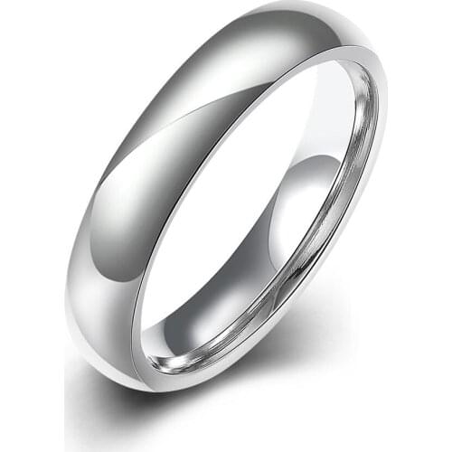 Gold-color Women stainless steel MIX size sale engrave name finger rings jewelry Fashion wedding rings jewelry pack of 5pcs