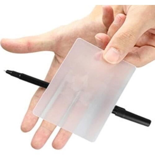 10Pcs LUBORS LENS Card Magic Perspective Distortion Close Up Street Magic Tricks Kids Tricky Gimmick Easy To Do For Beginner Use