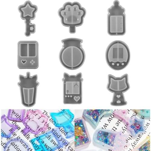 9 Style Game Console Cat Paw Silicone Molds Epoxy Quicksand Mould for Dried Flower Epoxy Resin Jewelry Making Handicrafts Tools