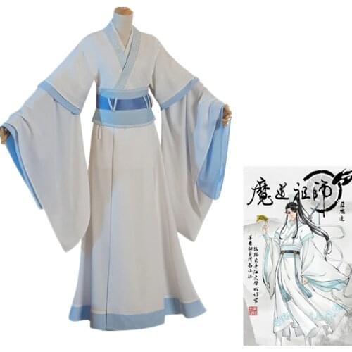 Anime Mo Dao Zu Shi Lan Jingyi Lan Xichen Lan Sizhui Grandmaster of Demonic Cultivation Cosplay Costume Unisex Full Set Outfit