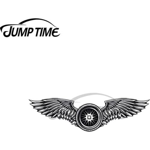 JumpTime 13 x 2.8cm For Wings Drift JDM Car Stickers Auto Bumper Window Stickers Fashion Vinyl Car Wrap Waterproof Decal