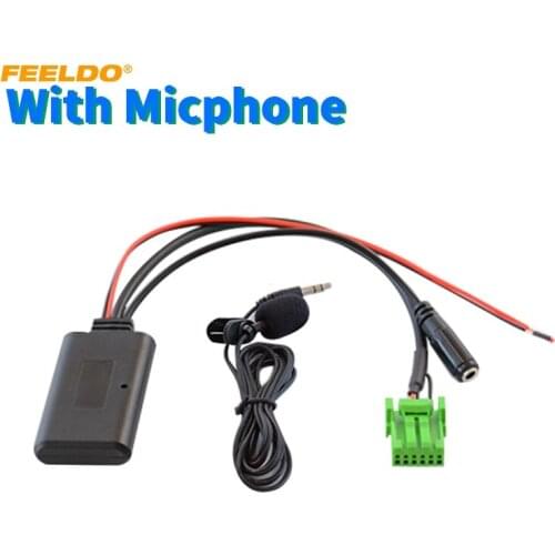 FEELDO Car Wireless HIFI Bluetooth Module 6Pin AUX Cable Adapter For Honda Acura RDX Tsx MDX Csx Audio Music Bluetooth Receiver