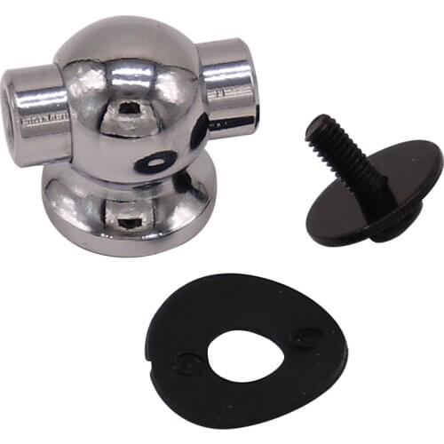 Snare Drum Lugs Single Side & Double Side Drum Lug Silver Color Drum Drum Accessories 1 Piece with Black Washers and Screws