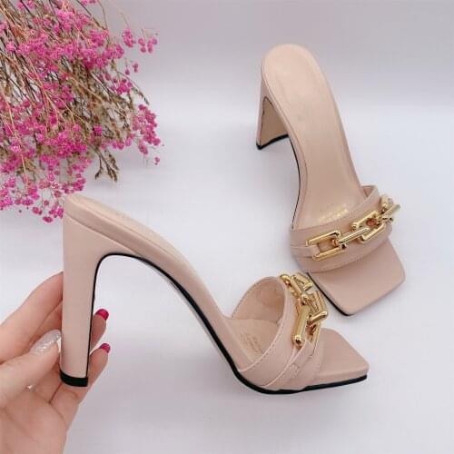 Summer Sexy high heels Pleated Slippers Stiletto Open toe Women Sandals Party Wedding Fashion shoes Woman Sandals
