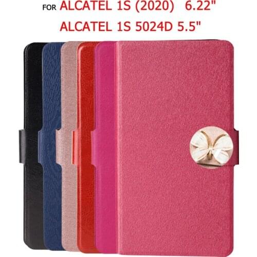 Flip Case For Alcatel 1S 2020 6.22" Leather Quality Cover For Alcatel 1S 5024D 5.5" Stand Coque Capa Case