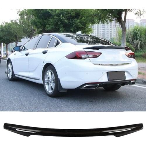 For Buick Regal 2017-2019 Rear Boot Spoiler Wing Flap Gloss Black 1PCS Car Styling Accessories