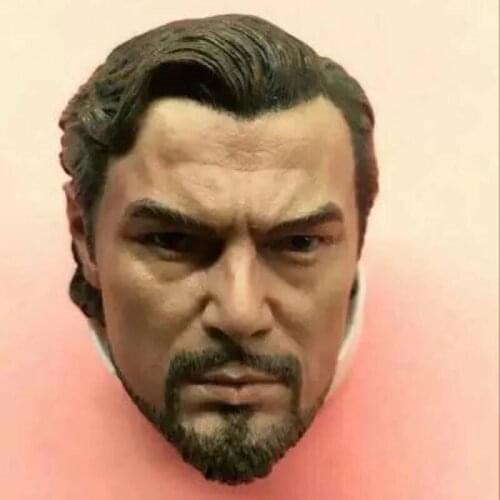 Django Unchained 1/6 Scale Leonardo DiCaprio Head Sculpt Middle-aged Male Soldier Head Carving for 12in Action Figure