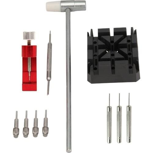 Hot 11pcs Watch Repair Tool Band Strap Link Remover Back Opener Screwdriver Set