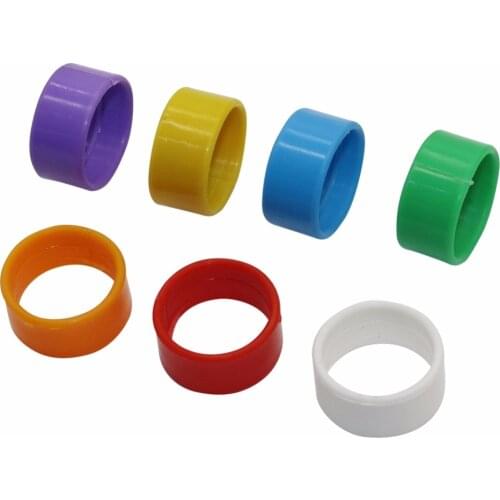 1000 Pcs Chicken Duck Goose Foot Ring 1.6cm/1.8cm/2.0cm Poultry Identification Rings Birds Feeding Equipment Animal Tools