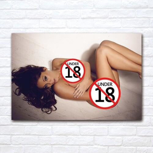 Hot Beauty Model Modern Pop Art Canvas Painting Wall Pictures for Living Room Home Decor Poster No Frame