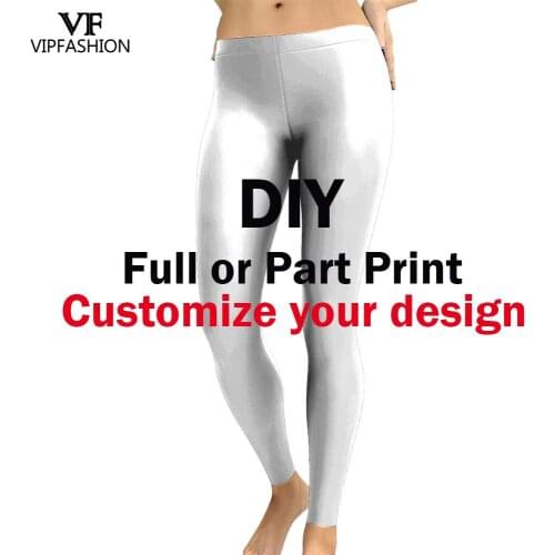 VIP FASHION 3D Digital Customize Fitness Leggin Workout US Size 3D All Over Printed Girls Leggings Dropship