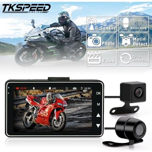 Motorcycle Camera DVR Motor 3"1080P HD Dash Cam with Special Dual-track Front Rear Recorder Motorbike Electronic Moto Waterproo