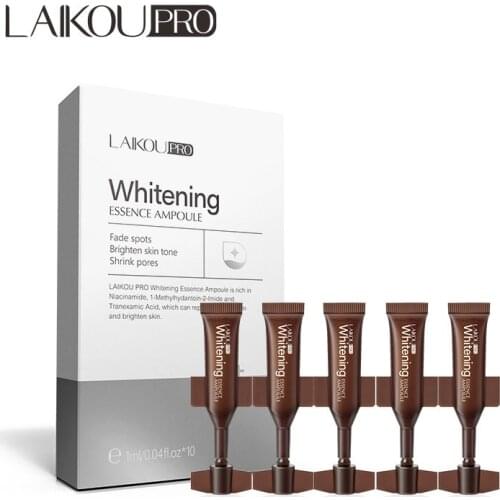 LAIKOU Whitening Essence Ampoule Remove Freckle Fade Spots Improve Speckle Melanin Brighten Pigment Corrector Whiten Skin Care