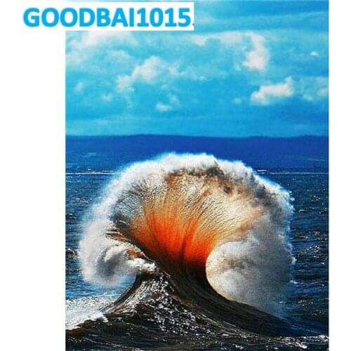 Landscape Sea Waves 5D Diamond Painting Diamond Embroidery Full Mosaic Cross Stitch Kits Home Decor