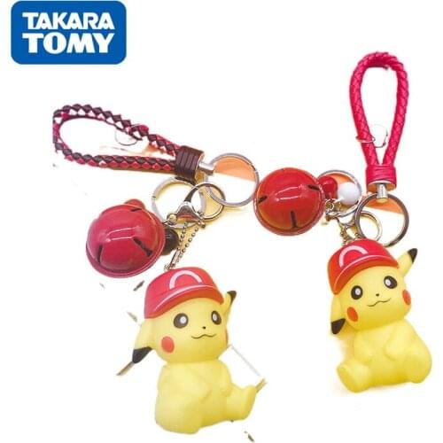 Pokemon Kawaii Doll Keychain Anime Peripheral Pikachu Creative Couple Character Key Ring Toy School Bag Pendant Birthday Gift