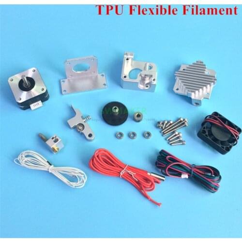 All Metal Titan Aero Extruder with V6 heatsink Full Kit for 1.75mm TPU Flexible Filament Prusa I3 MK2 3D printer