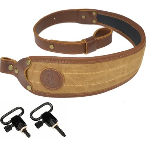 Durable Canvas Shotgun Gun Sling Leather Neoprene Non-slip Shoulder Padding Shooting Tactical Rifle Strap Accessories 68-99CM