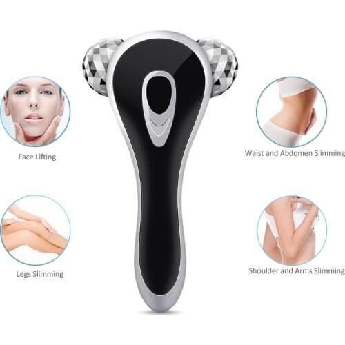 3D Roller Massager Facial Massage Handheld Y Shape Wrinkle Remover Face-lift Roller Full Body Relaxation 360 Rotate Instrument