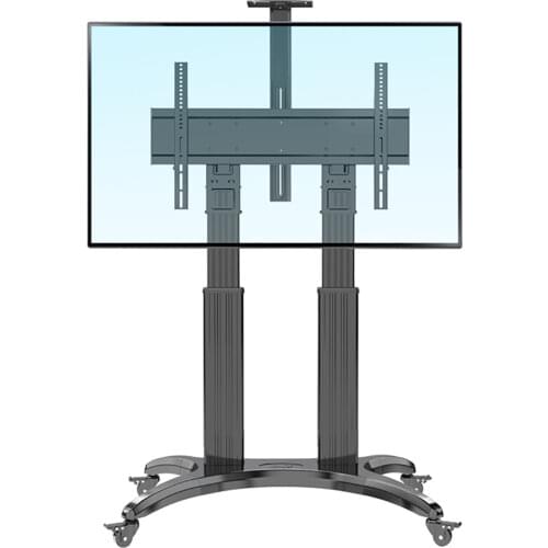 Aluminum Alloy NB AVF 1800-70-1P TV Mobile Cart Free Lifting 55"-80" LED LCD Plasma TV Trolley Stand With AV Shelf Camera Holder