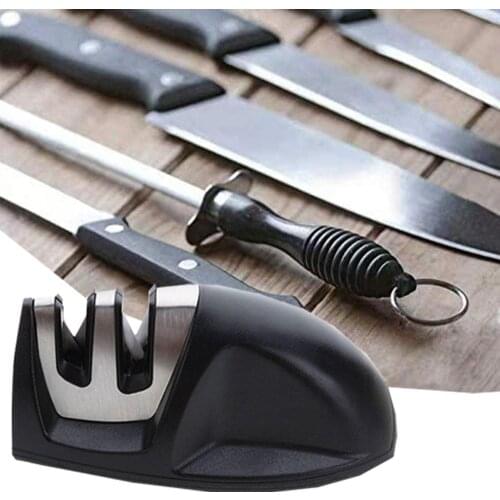 Knife Sharpener Professional Kitchen Sharpening Stone Tungsten Steel Ceramic Kitchen Knives Accessories 4.9