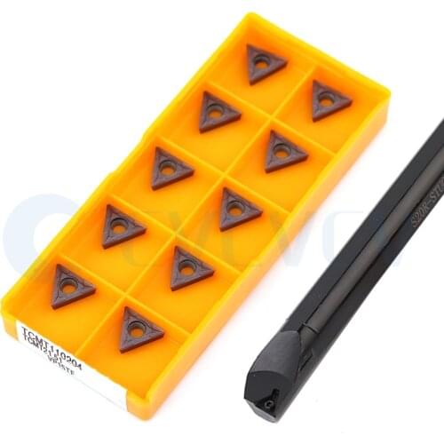S10K S12M S16Q STUCR11 S20R STUCL CNC Lathe Internal Turning Tools Holder +10Pc TCMT1102 Machine Carbide insert Steel Processing