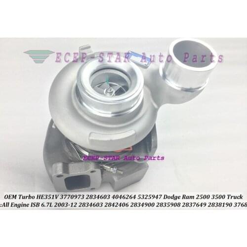 OEM Turbo HE351V 3770973 2834603 4046264 5325947 Turbocharger For Dodge Ram 2500 3500 Truck Engine ISB 6.7L 2003-12