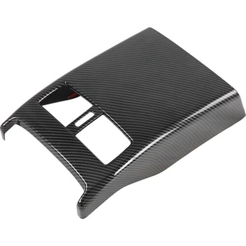 Carbon Fiber Rear Armrest Air Condition Vent Outlet Frame Cover Trim for Mazda CX-30 CX30 2020 Car Styling
