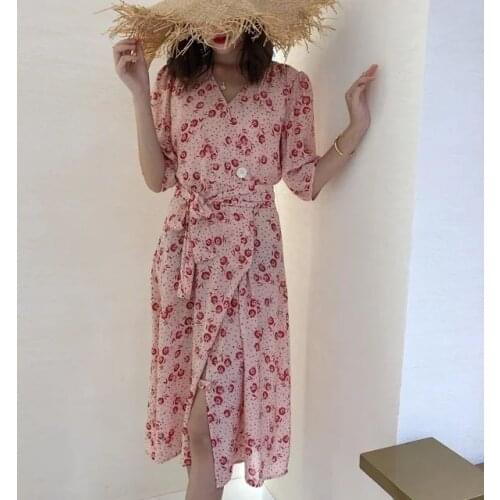 VNXIFM Pink Summer Dresses