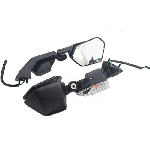 Motorcycle Rearview Mirrors With LED Turn Signal Lights For Kawasaki Ninja ZX6R ZX10R ZX 6R 2005 - 2008 ZX 10R 2004 - 2010 Moto