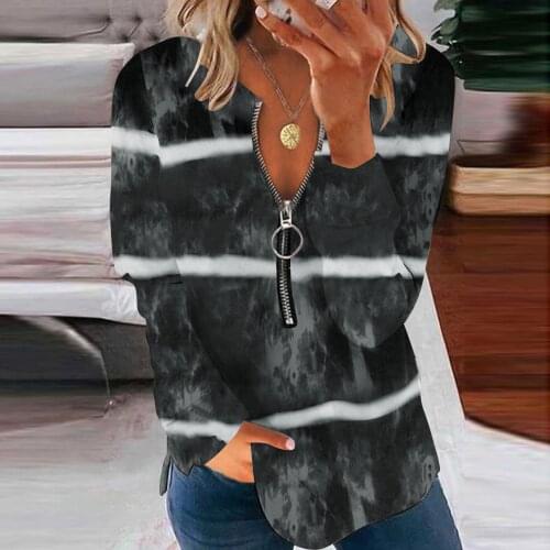 Women Stripe T-shirts Fashion Print Long Sleeve Casual T-shirts Vetement Femme 2021 Clothing For Girls Roupas Femininas