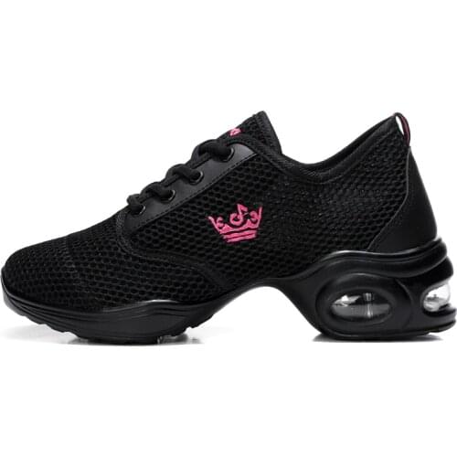 2019 Hot Soft Outsole Sports Dance Shoes Women Feature Dance Sneakers Jazz Hip Hop Shoes Woman Dancing High Shoes Size 34-41