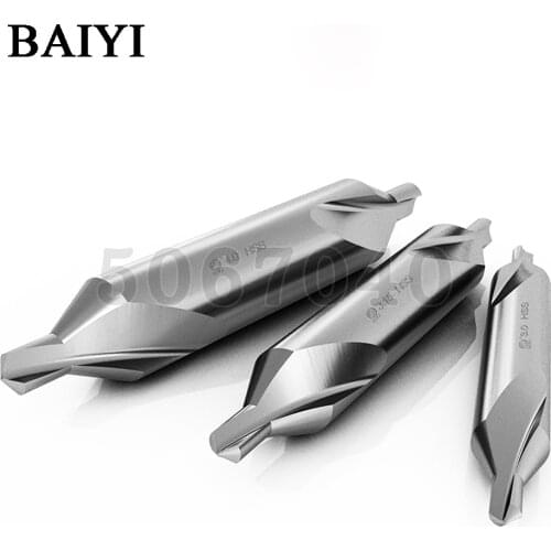 1pc HSS Center Drills 60 Degree Countersinks Angle Bit Set 1.0mm 1.5mm 2.0mm 2.5mm 3.0mm 4mm 5mm 6mm 8mm 10mm Metal Drill Bit
