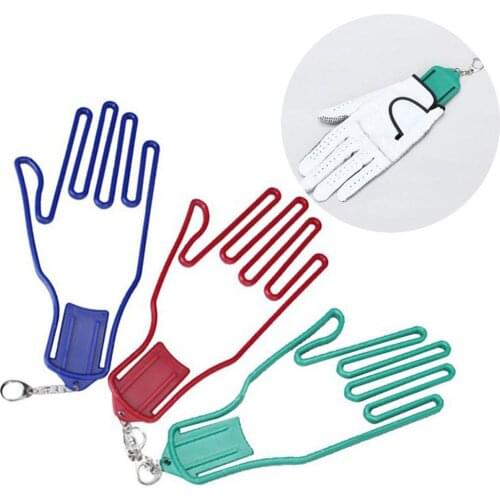 1Pc Golf Gloves Holder Rack Dryer Hanger Plastic Stretcher Shaper Tool Bracket Clip Design Gloves Dryer for golfer beginner nice