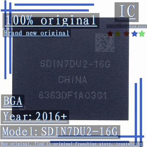 2016+100% Brand new original 1PCS-10PCS SDIN7DU2-16G BGA EMMC Memory chip