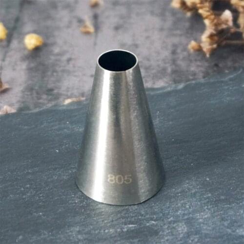 #805 806 Round Piping Nozzles Pastry Tips Cake Cream Decorating Baking Tool Stainless Steel Cupcake Cookie Icing Macaroon