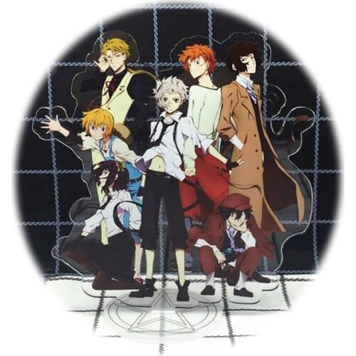 Anime Bungo Stray Dogs Scout Agency Acrylic Figure Osamu Nakajima Atsushi Stand Model Toys Kawaii Accessories For Gifts