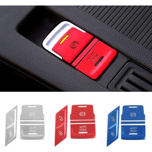 Car Interior Central Handbrake Auto Hold P button Door Lock Switch Cover Trim Fit For VW Passat B8 Magotan B8L 2017-2020