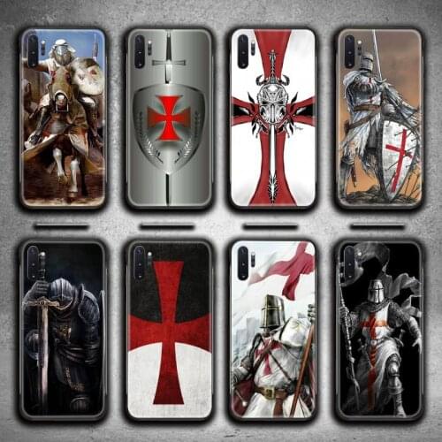 Templar Knight Phone Case For Samsung Galaxy Note20 ultra 7 8 9 10 Plus lite J7 J8 Plus 2018 Prime M21