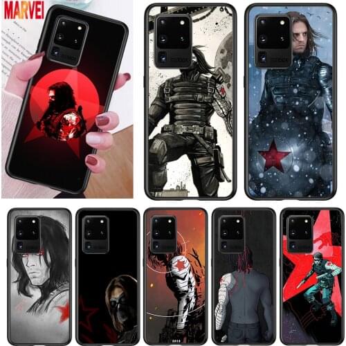 Marvel Winter Soldier Art For Samsung Note 20 10 8 9 M02 M31 S M60S M40 M30 M21 M20 M10S F62 M62 M01 Ultra Pro Plus Phone Case