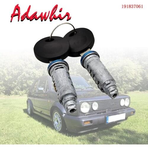 Door handle lock cylinder with key for Volkswagen Golf Passat Typ3 Caddy PickUp Rabbit for Audi 100 200 4000 5000 Fox 191837061