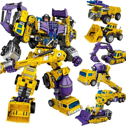 NBK 5 IN 1 NEW predaking Devastator Transformation Movie Toys boy Big size 45cm Robot KO G1 Action Figure Model kid toy