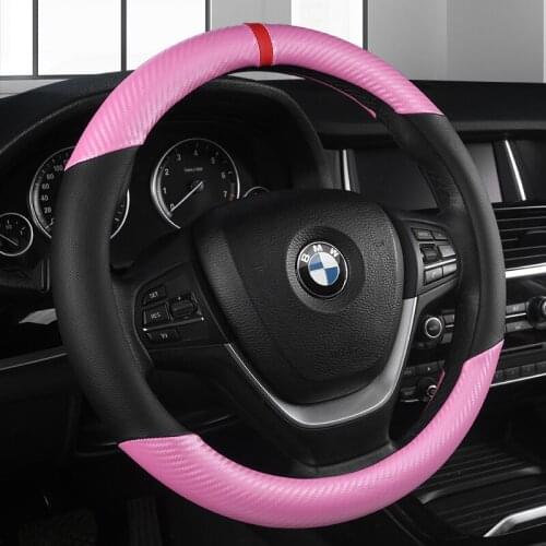 PU Leather Car Steering Wheel Cover Covers Wrap For Toyota Prius 30 XW30 2009 2010 2011 2012 - 2015 For Prius C (US) 2012-2017