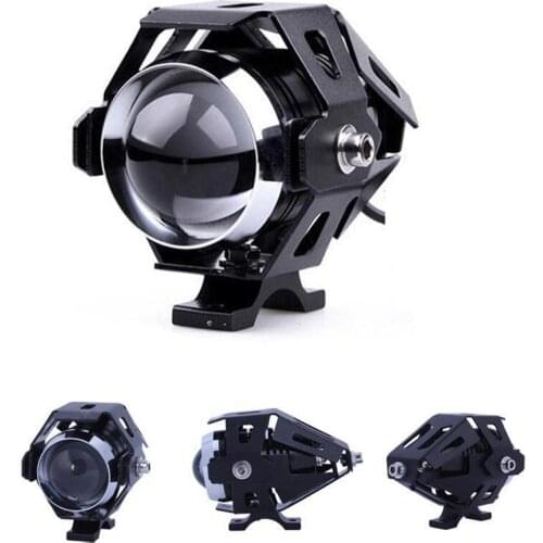 JX-LCLYL New 2pcs 3000lm 125W U5 LED Motorcycle Low Beam Spot Light Headlight