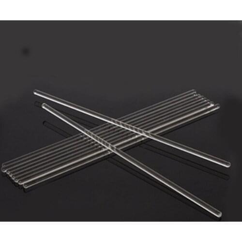 3pcs 4mm Diameter Round Head High Borosilicate Glass Stirring Rod Diversion Drainage Heat Resistance 150mm-300mm Length
