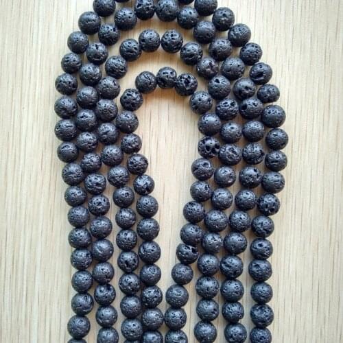 2017 hot selling Natural Volcanic Rock Stone round Loose beads 10mm for Jewelry Bracelet charms making wholesale 150pcs/lot free